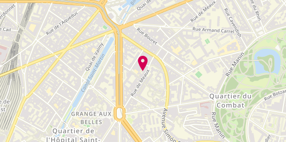 Plan de Agence immobilière Valoria Immobilier Paris, 39 Rue de Meaux, 75019 Paris