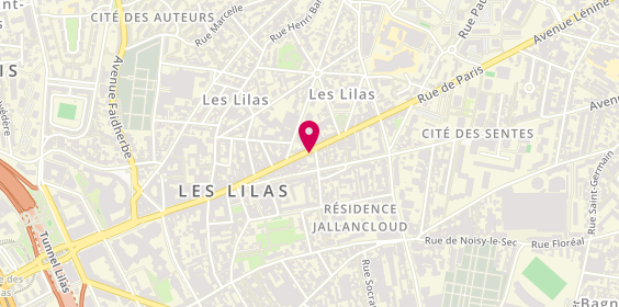 Plan de Agence des Lilas Aljs, 144 Rue de Paris, 93260 Les Lilas