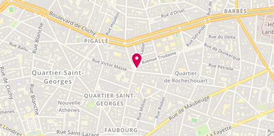 Plan de Junot, 62 rue des Martyrs, 75009 Paris