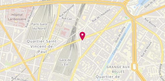 Plan de Agentissimo, 180 Rue la Fayette, 75010 Paris