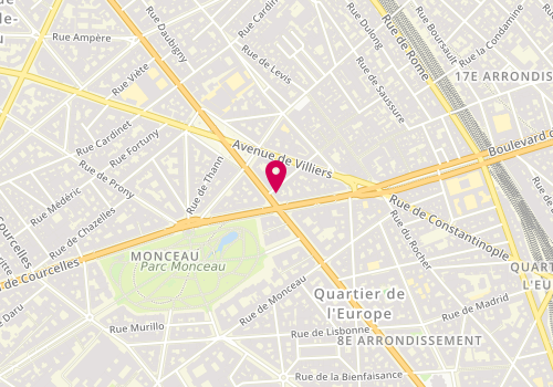 Plan de Espace Finance Immobilier, 96 Boulevard Malesherbes, 75017 Paris