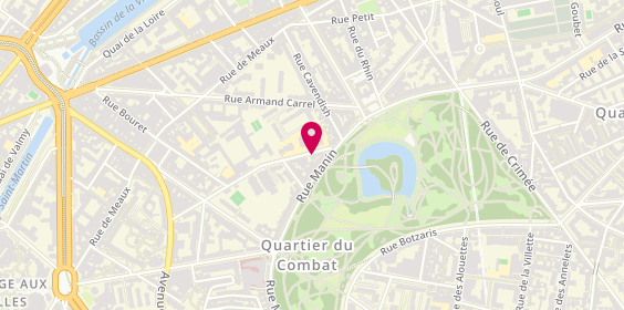 Plan de Rouland Lucie, 54 Bis Rue Edouard Pailleron, 75019 Paris