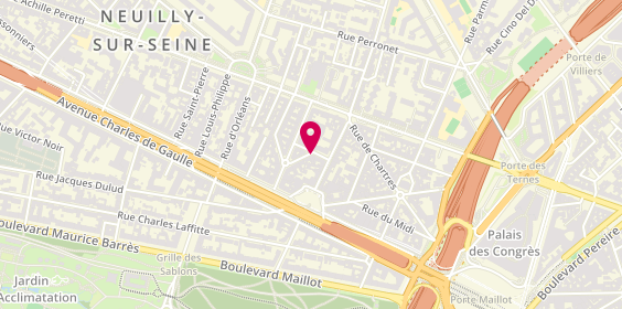 Plan de Ausmeister, 10 Rue Bellanger, 92200 Neuilly-sur-Seine