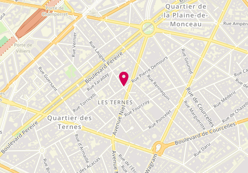 Plan de Agence Immobilière Paris 17 - Square's International Ternes, 31 Rue Pierre Demours, 75017 Paris