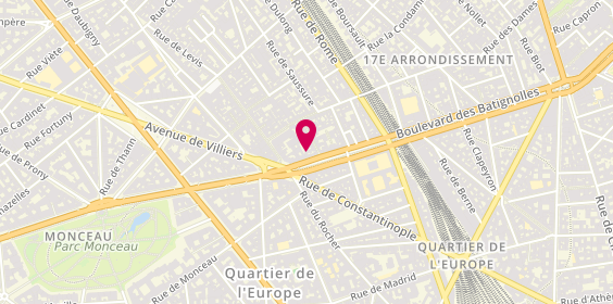 Plan de Djc Invest, 96 Boulevard des Batignolles, 75017 Paris