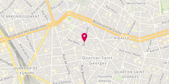 Plan de Actia Immobilier, 76 Rue Blanche, 75009 Paris