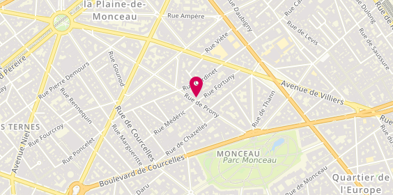 Plan de Agence du Parc Monceau, 40 Prony, 75017 Paris