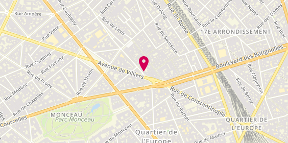 Plan de Saint Ferdinand Immobilier Villiers, 6 Rue de Tocqueville, 75017 Paris