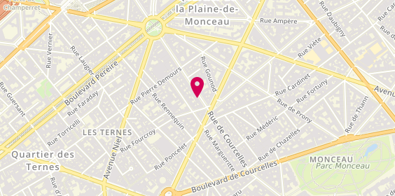 Plan de Saint Ferdinand Immobilier, 107 Rue de Courcelles, 75017 Paris
