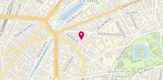 Plan de La Vitrine Concept Immobilier, Siège
63 Rue de Meaux, 75019 Paris