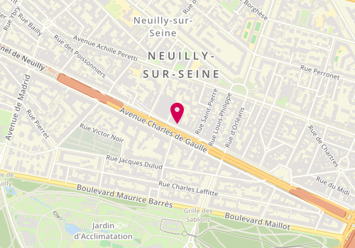 Plan de Reside Etudes Apparthotels, 96 avenue Charles de Gaulle, 92200 Neuilly-sur-Seine