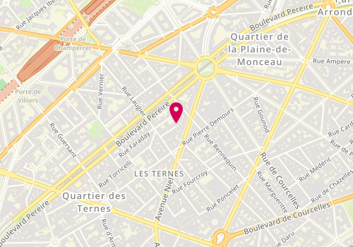 Plan de Paris Je t'Aime Immobilier, 15 Laugier, 75017 Paris