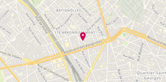 Plan de Crespin Immobilier, 6 Rue des Batignolles, 75017 Paris
