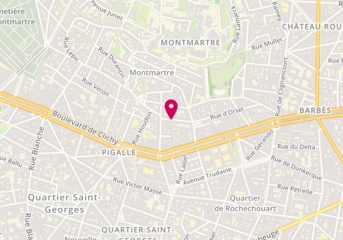 Plan de Pascale Laisne Immobilier, 53 Rue d'Orsel, 75018 Paris