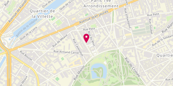 Plan de Laforêt Immobilier, 10 avenue de Laumière, 75019 Paris