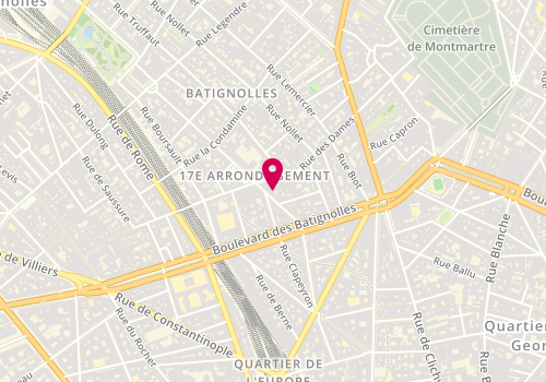 Plan de U F P Immobilier, 10 Bis Rue des Batignolles, 75017 Paris