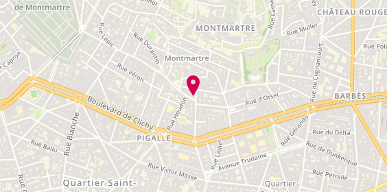 Plan de Barnes, 89 rue des Martyrs, 75018 Paris