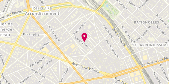 Plan de Axium Monceau, 76 rue de Lévis, 75017 Paris