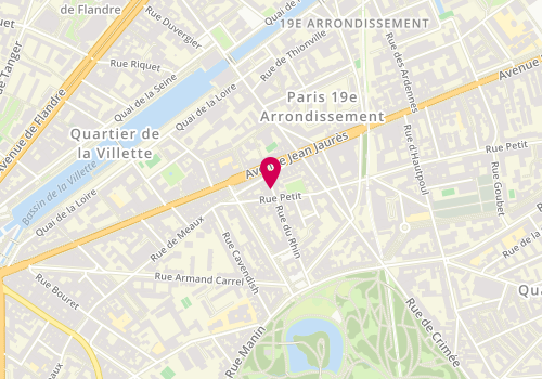 Plan de Home Match, 4 Rue Rhin, 75019 Paris