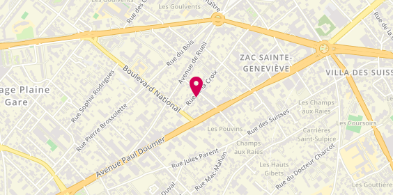 Plan de L'immobilière de Gestion, 65 Rue de la Croix, 92000 Nanterre
