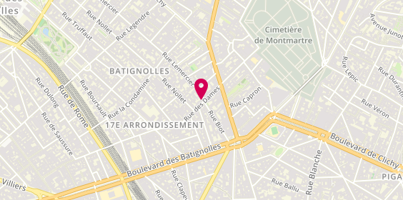 Plan de Agence des Batignolles, 16 Rue des Dames, 75017 Paris