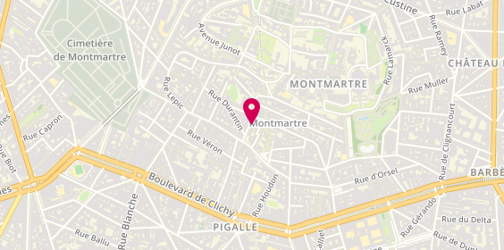 Plan de Agence Dix Huitième Avenue Ravignan, 6 Ravignan, Bis, 75018 Paris