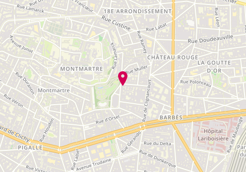 Plan de RR Regis, 14 Rue Charles Nodier, 75018 Paris