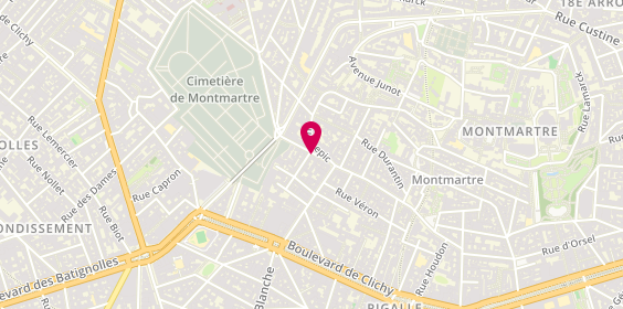 Plan de Benhaim Grégory Immoblier, 11 Rue Joseph de Maistre, 75018 Paris