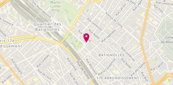 Plan de Moines, 3 Rue des Moines, 75017 Paris
