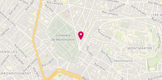 Plan de O'real I.T, 10 Rue Damrémont, 75018 Paris