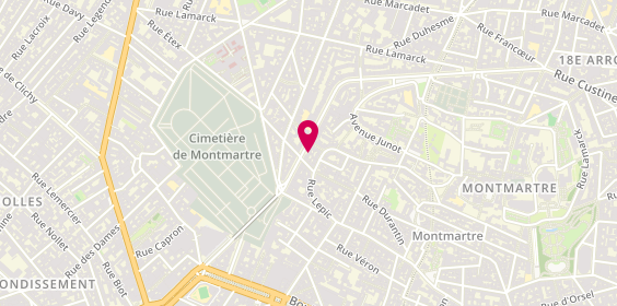 Plan de L'Immobilier Parisien, 28 Rue Caulaincourt, 75018 Paris