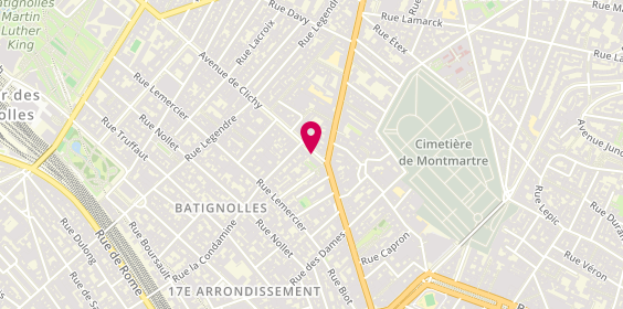 Plan de ACANTE Immobilier, 67 avenue de Clichy, 75017 Paris