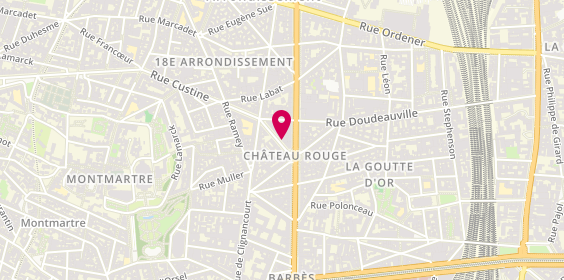 Plan de Auburtin Immobilier - rue Custine - 75018 Paris, 4 Rue Custine, 75018 Paris