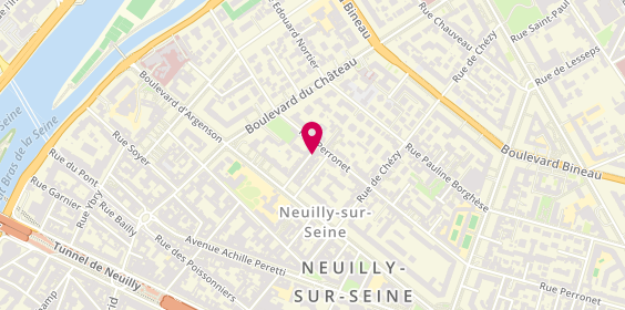 Plan de Mon Chasseur Immo - Nathalie BOYER, 16 Rue de l'Amiral de Joinville, 92200 Neuilly-sur-Seine