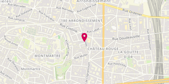 Plan de Cote 18, 19 Rue Ramey, 75018 Paris