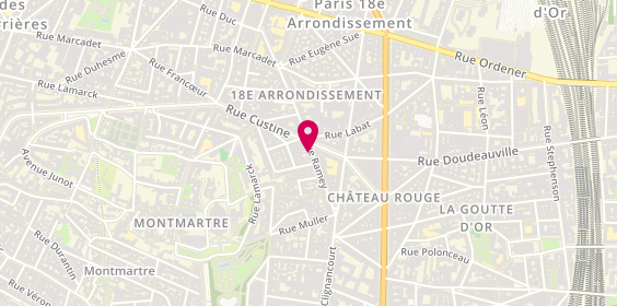 Plan de IDEA Domus, 27 Rue Ramey, 75018 Paris