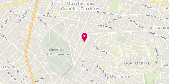 Plan de La Passerelle de l'Immobilier, 37 Rue Caulaincourt, 75018 Paris