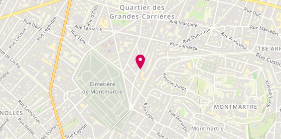 Plan de Call Immo, 28 Rue Damrémont, 75018 Paris