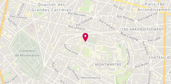 Plan de L'Agence Immobilière Relocation, 47 Rue Saint-Vincent, 75018 Paris