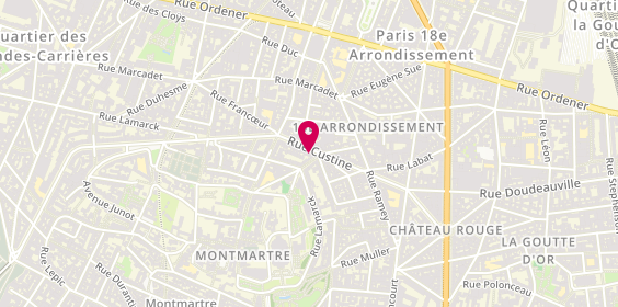 Plan de Custine Immobilier, 47 Rue Custine, 75018 Paris
