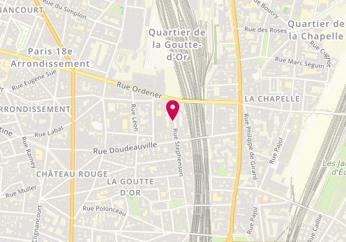 Plan de Location Parking Box, 57 Stéphenson, 75018 Paris