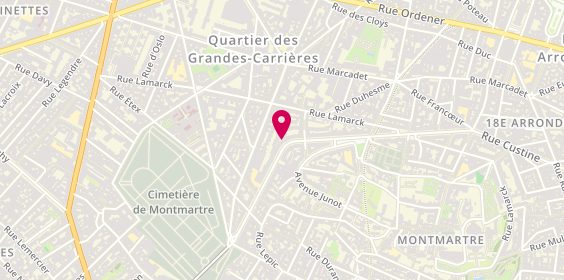 Plan de Etude Gordolon Montmartre Immobilier, 55 Rue Caulaincourt, 75018 Paris