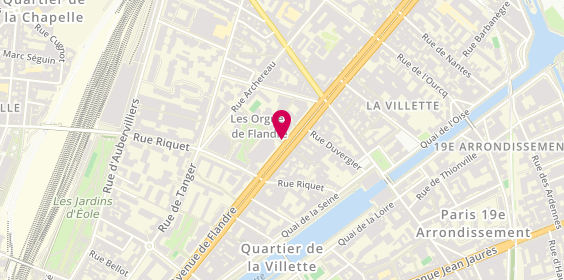 Plan de Open Immo / Open Immobilier / Yu Zhou, 87 Avenue de Flandre, 75019 Paris
