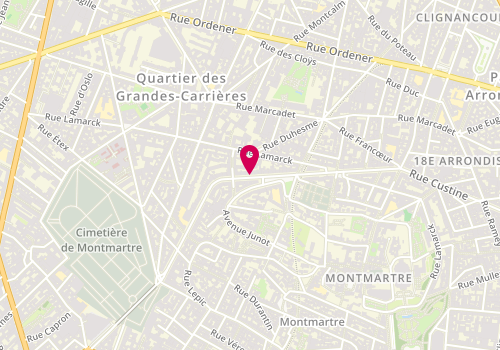 Plan de Paris Montmartre Transactions, 69 Rue Caulaincourt, 75018 Paris