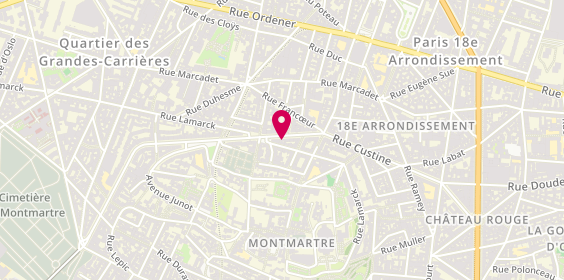 Plan de Laforêt Immobilier, 110 Rue Caulaincourt, 75018 Paris