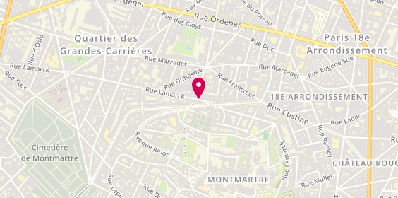 Plan de ABBOU Max, 70 Rue Lamarck, 75018 Paris