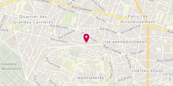 Plan de 2Simmo, 117 Rue Caulaincourt, 75018 Paris