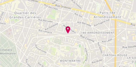 Plan de AIP Immobilière de Paris, 119 Rue Caulaincourt, 75018 Paris
