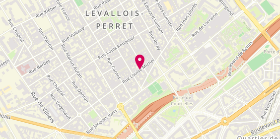 Plan de Immobiliere Herran, 60 Rue Louise Michel, 92300 Levallois-Perret