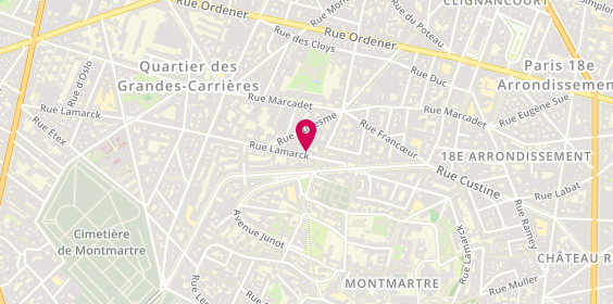 Plan de Agence Immobilière Lamarck, 80 Lamarck, 75018 Paris
